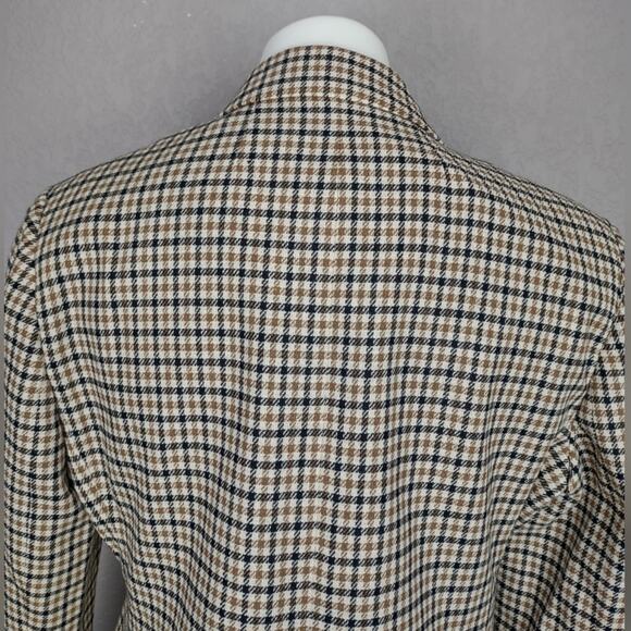 J. Crew Brynn Double Breasted Blazer Jacket in Plaid Italian Wool Blend size 10 - Picture 13 of 16